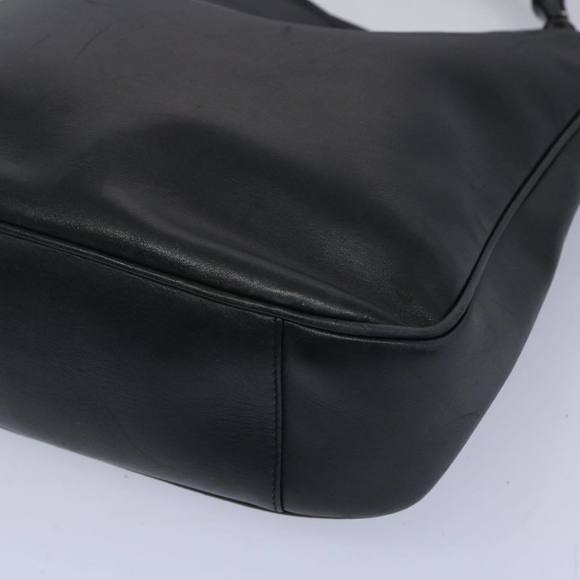 GUCCI Bamboo Hand Bag Leather 2way Black 001 1638 Auth 65305 - Picture 15 of 16